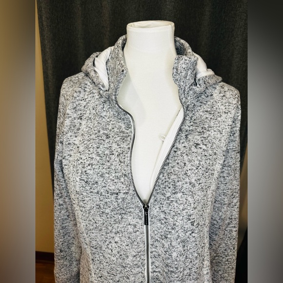 Freedom Trail by Kyodan Gray Knit Fleece Zip-Up Hooded Jacket – Size XL - Picture 2 of 16